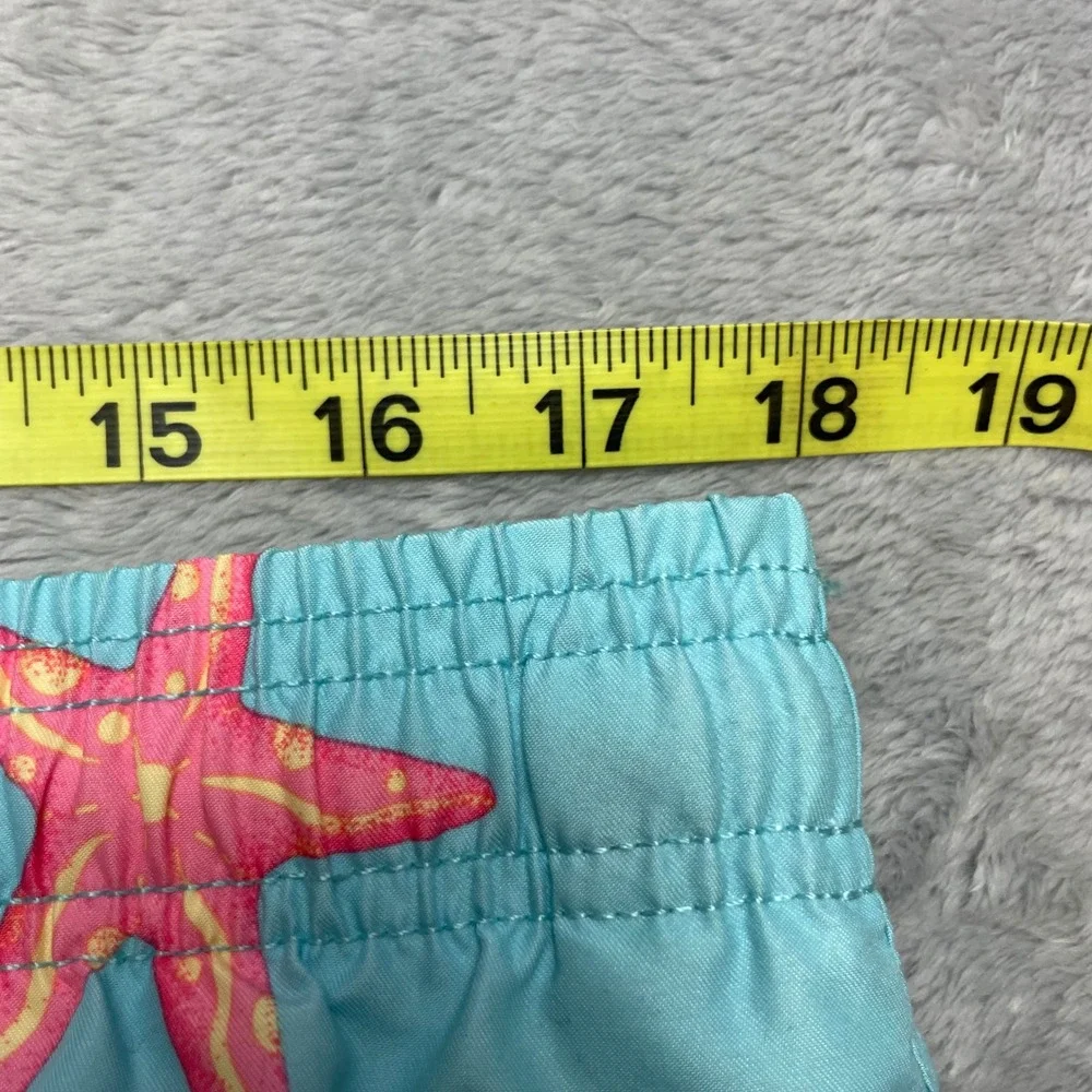 NWT Maamgic Mens Starfish Swim Trunks Size L Blue Coastal Beachwear